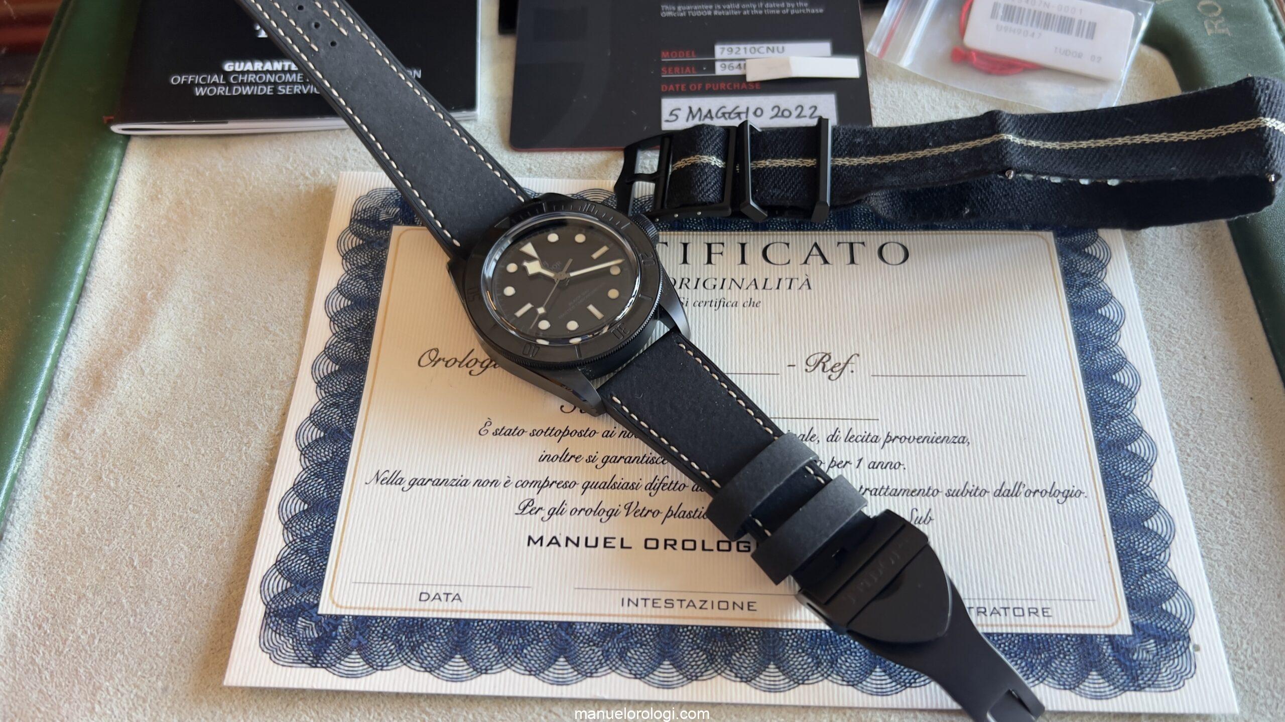 Tudor Black Bay Ceramic 79210CNU MM 41 Black Automatic New Full Set - immagine 4