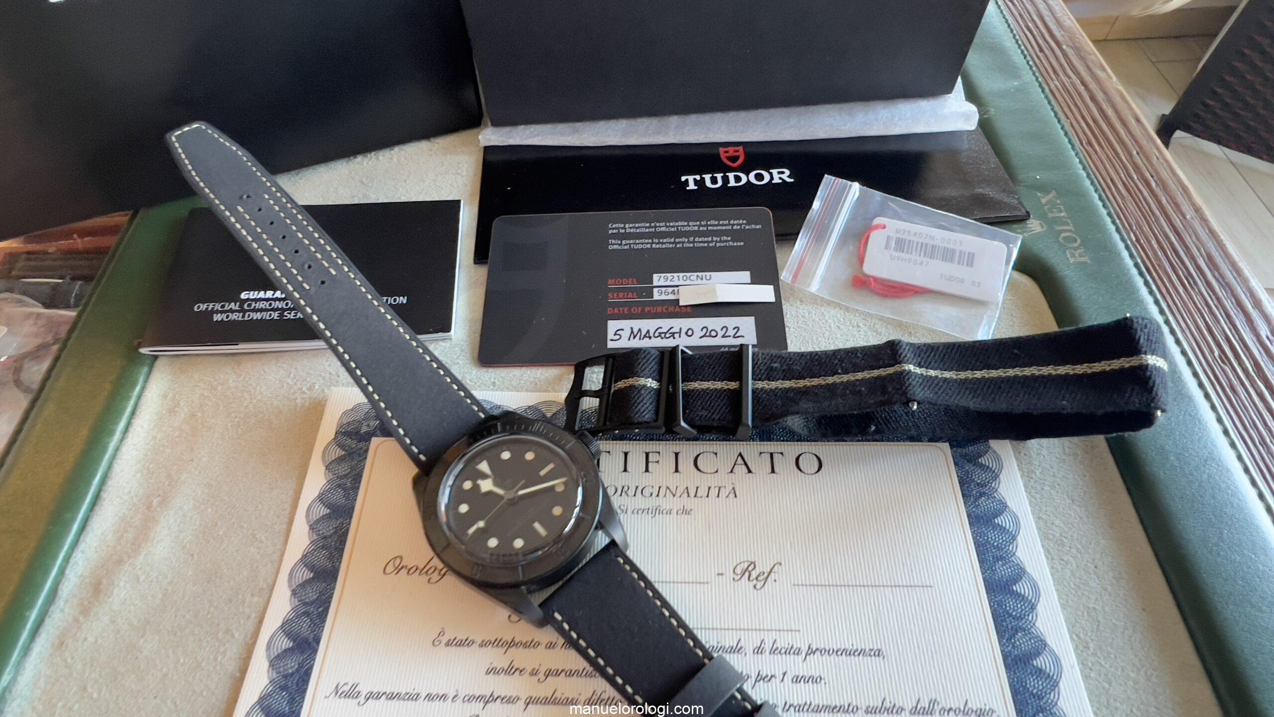 Tudor Black Bay Ceramic 79210CNU MM 41 Black Automatic New Full Set - immagine 10
