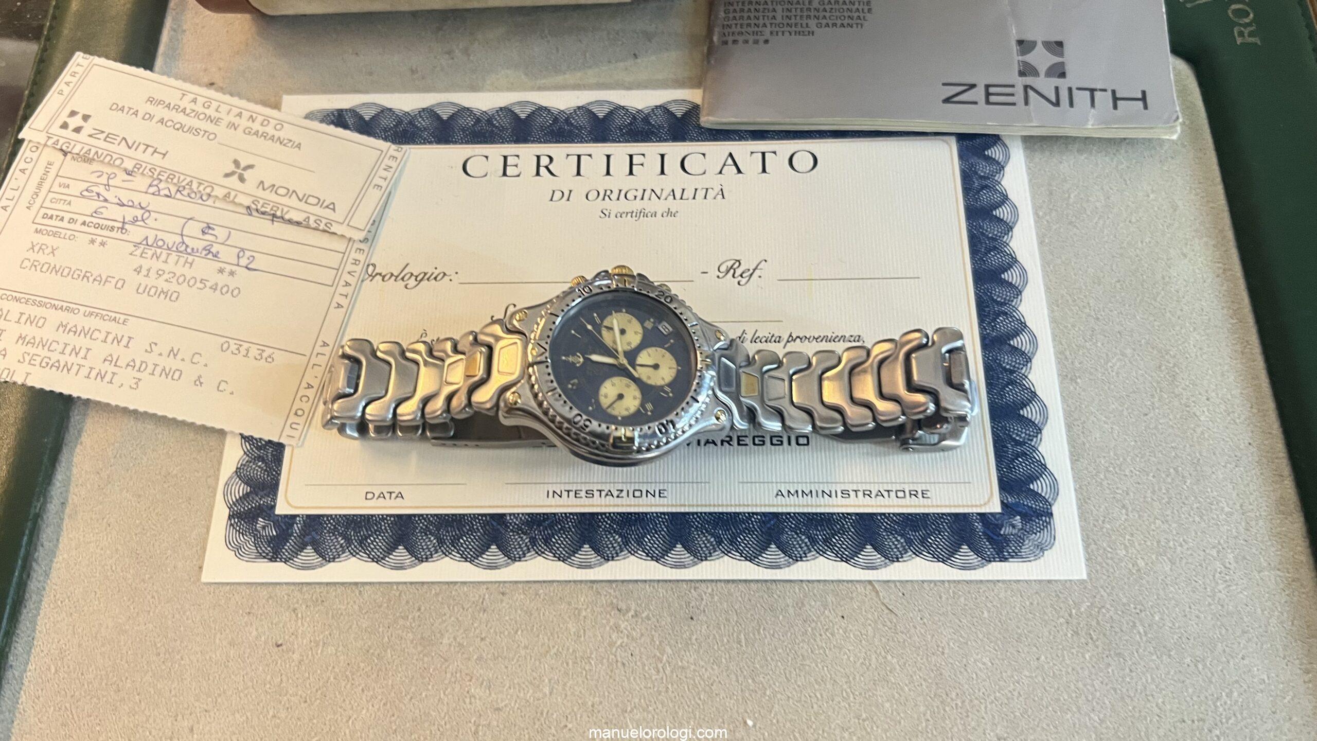 Zenith Defy El Primero Chronograph box e paper - immagine 17