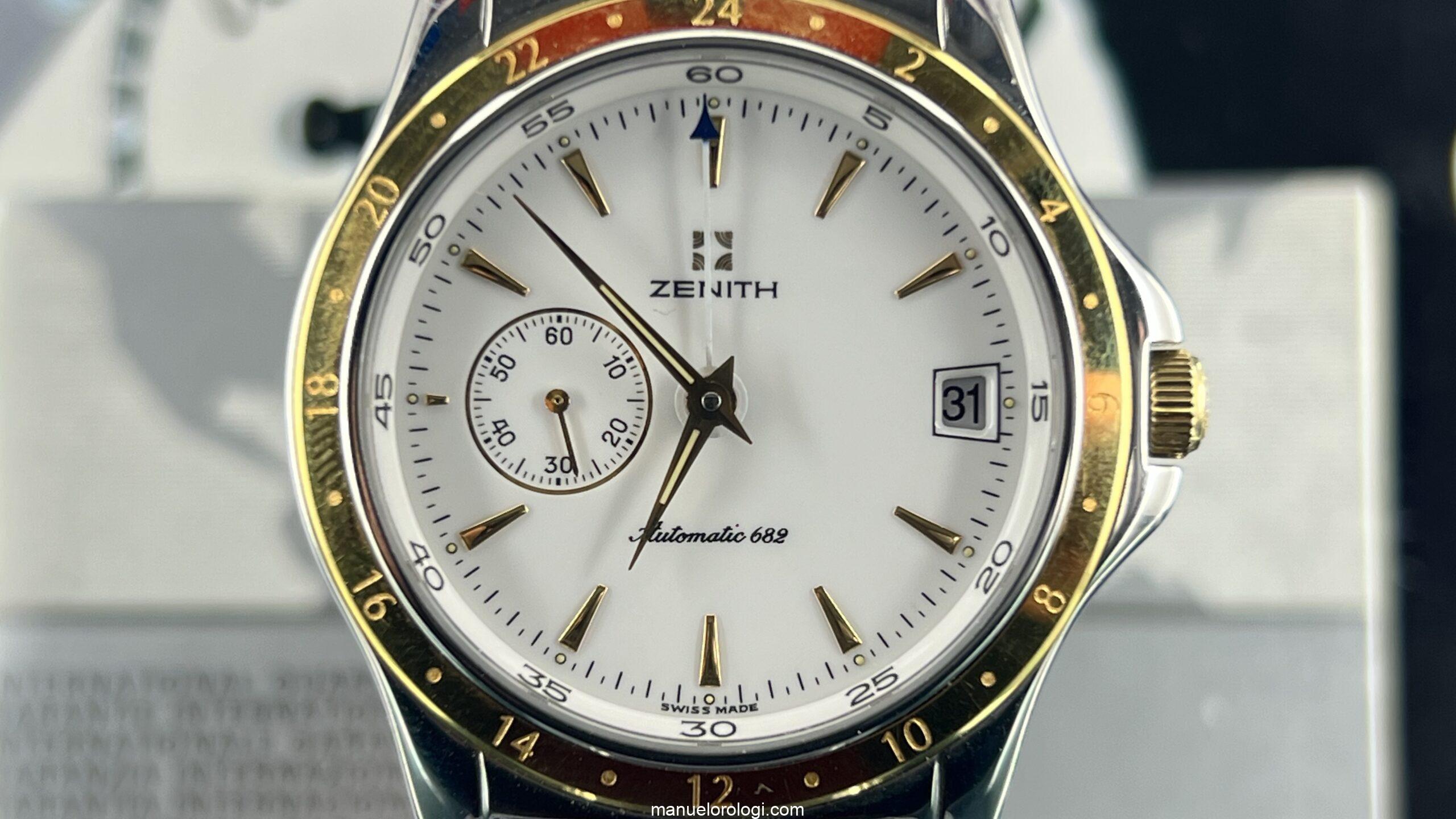 Zenith Automatico GMT 38mm Acciaio/Oro Vintage Scontatissimo Nuovo - immagine 20