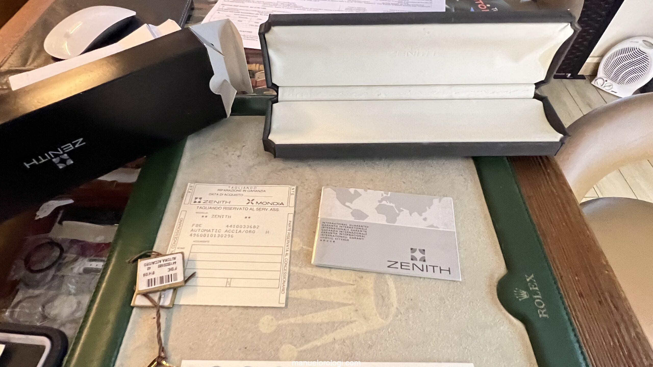 Zenith Automatico GMT 38mm Acciaio/Oro Vintage Scontatissimo Nuovo - immagine 10