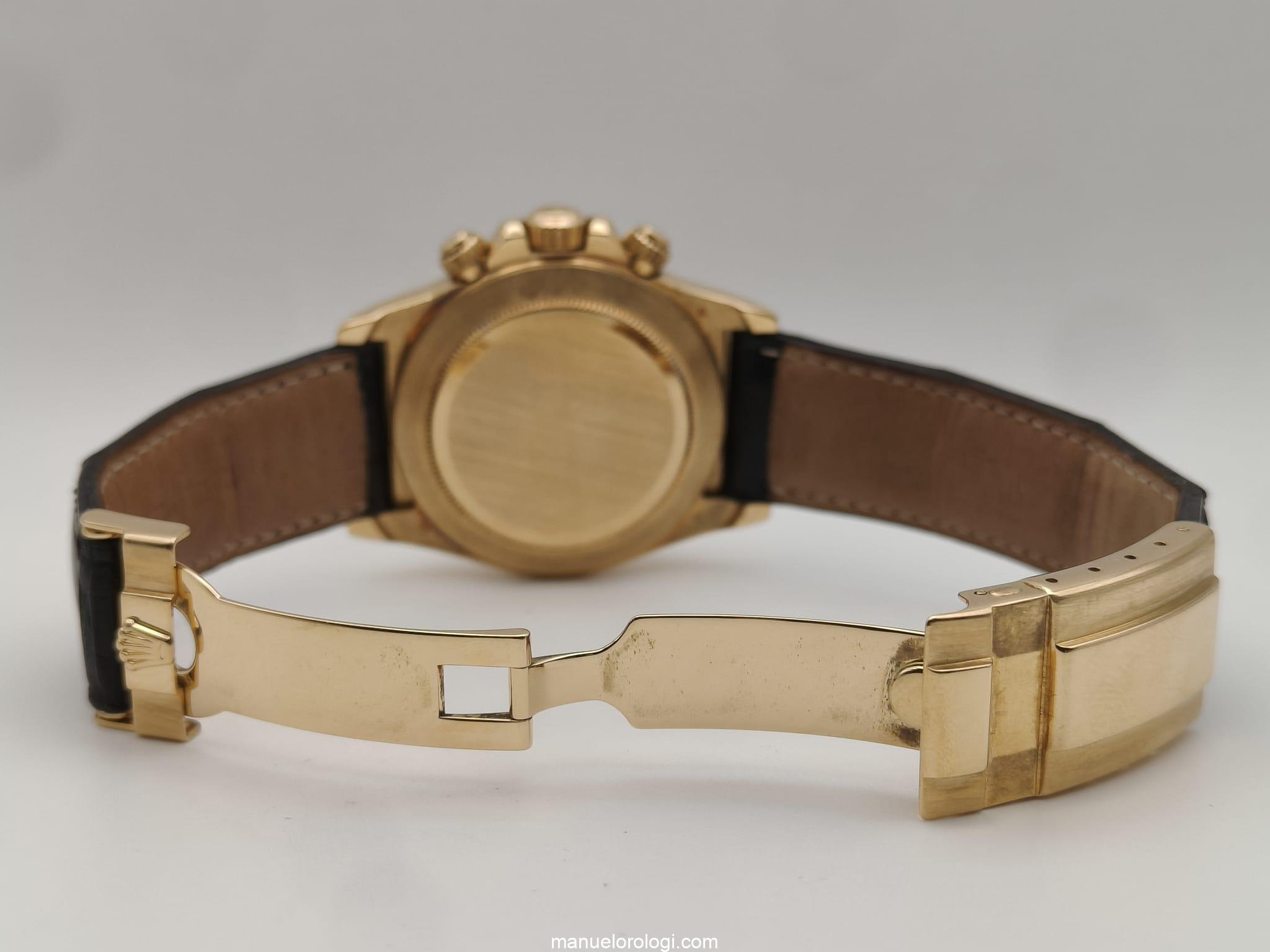Rolex Daytona "Zenith Movement" Yellow Gold White Arabic Dial 16518 Usato (Ottimo) | Anno di produzione 1998 | Con scatola originale | Con documenti originali - immagine 18