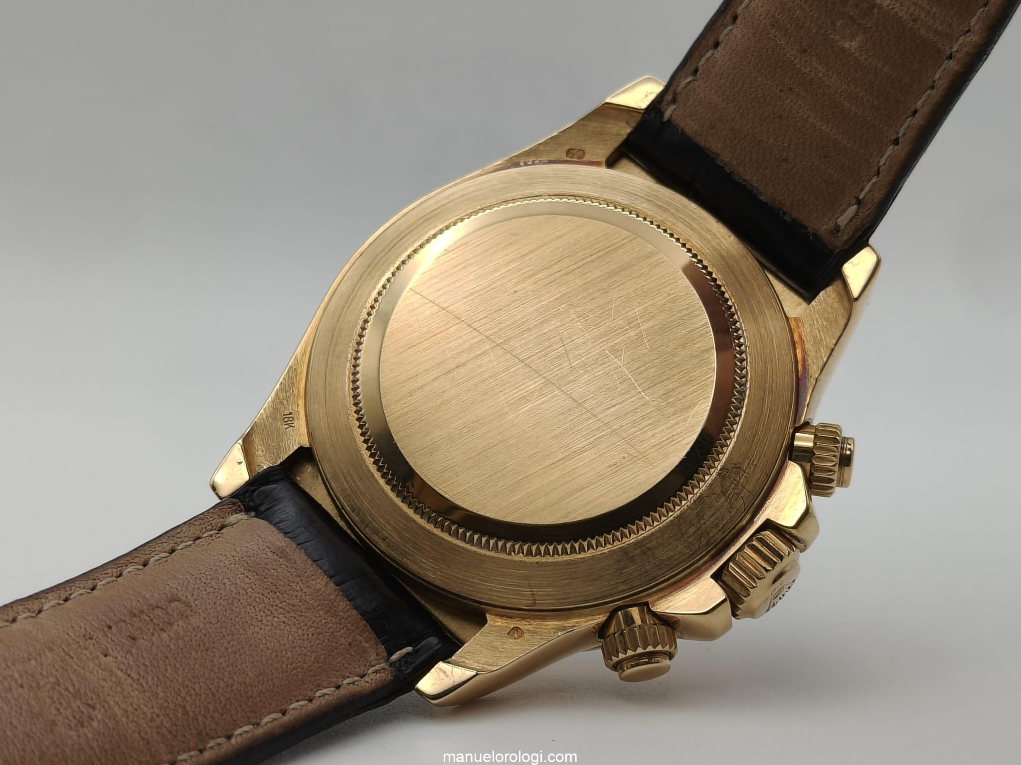 Rolex Daytona "Zenith Movement" Yellow Gold White Arabic Dial 16518 Usato (Ottimo) | Anno di produzione 1998 | Con scatola originale | Con documenti originali - immagine 6