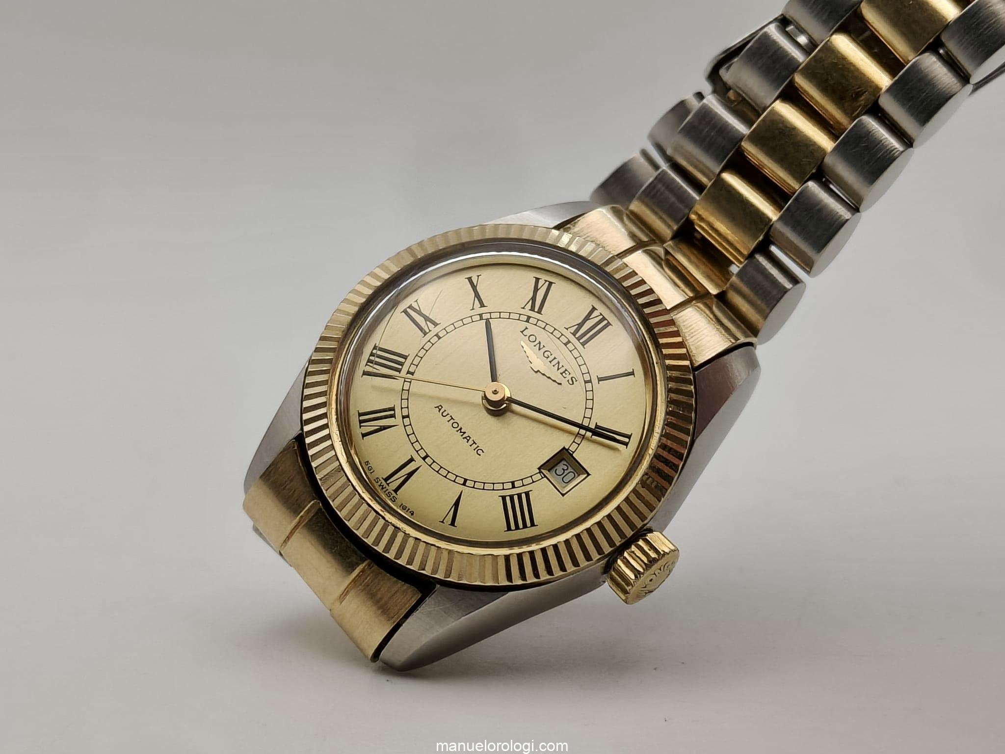 LONGINES Orologio vintage automatic in oro 14 Kt e acciaio - immagine 16
