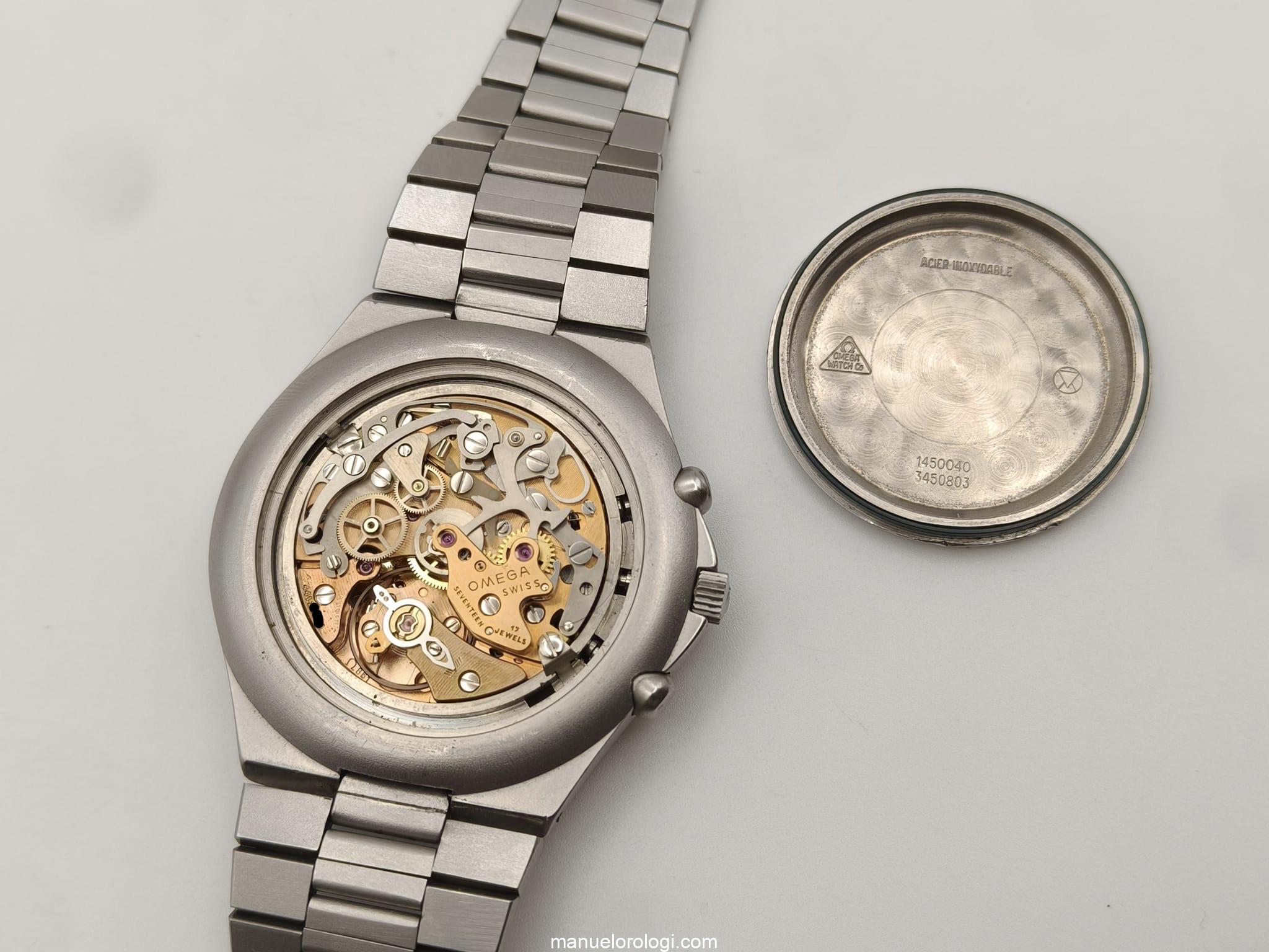 Omega Speedmaster Teutonic 345.0803 Papiere vintage Chronograph 1983 Cal. 861 Usato (Buono) | Anno di produzione 1983 | Senza scatola originale | senza documenti originali - immagine 18