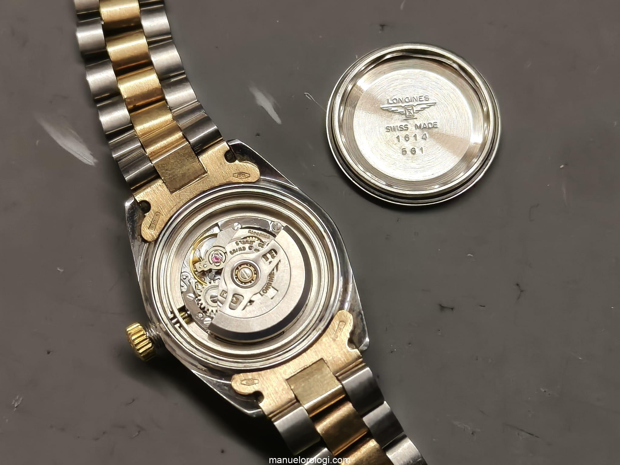 LONGINES Orologio vintage automatic in oro 14 Kt e acciaio - immagine 19