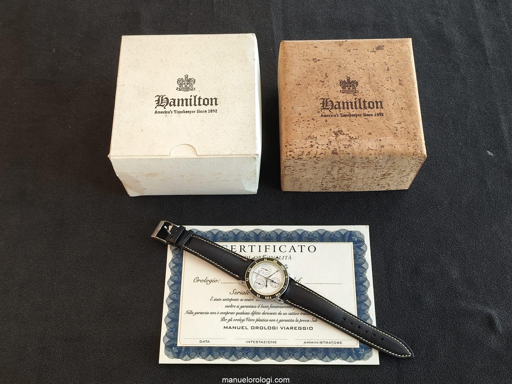Hamilton Lancaster Rock Condizione:Come nuovo e mai indossato Anno di produzione 1990 (circa) | scatola originale | Senza documenti originali - immagine 13