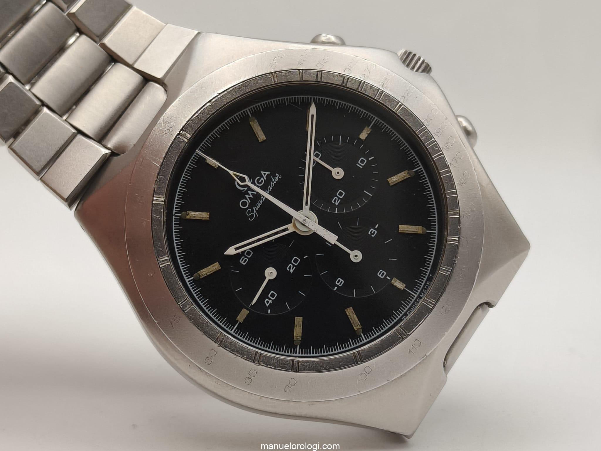 Omega Speedmaster Teutonic 345.0803 Papiere vintage Chronograph 1983 Cal. 861 Usato (Buono) | Anno di produzione 1983 | Senza scatola originale | senza documenti originali - immagine 4