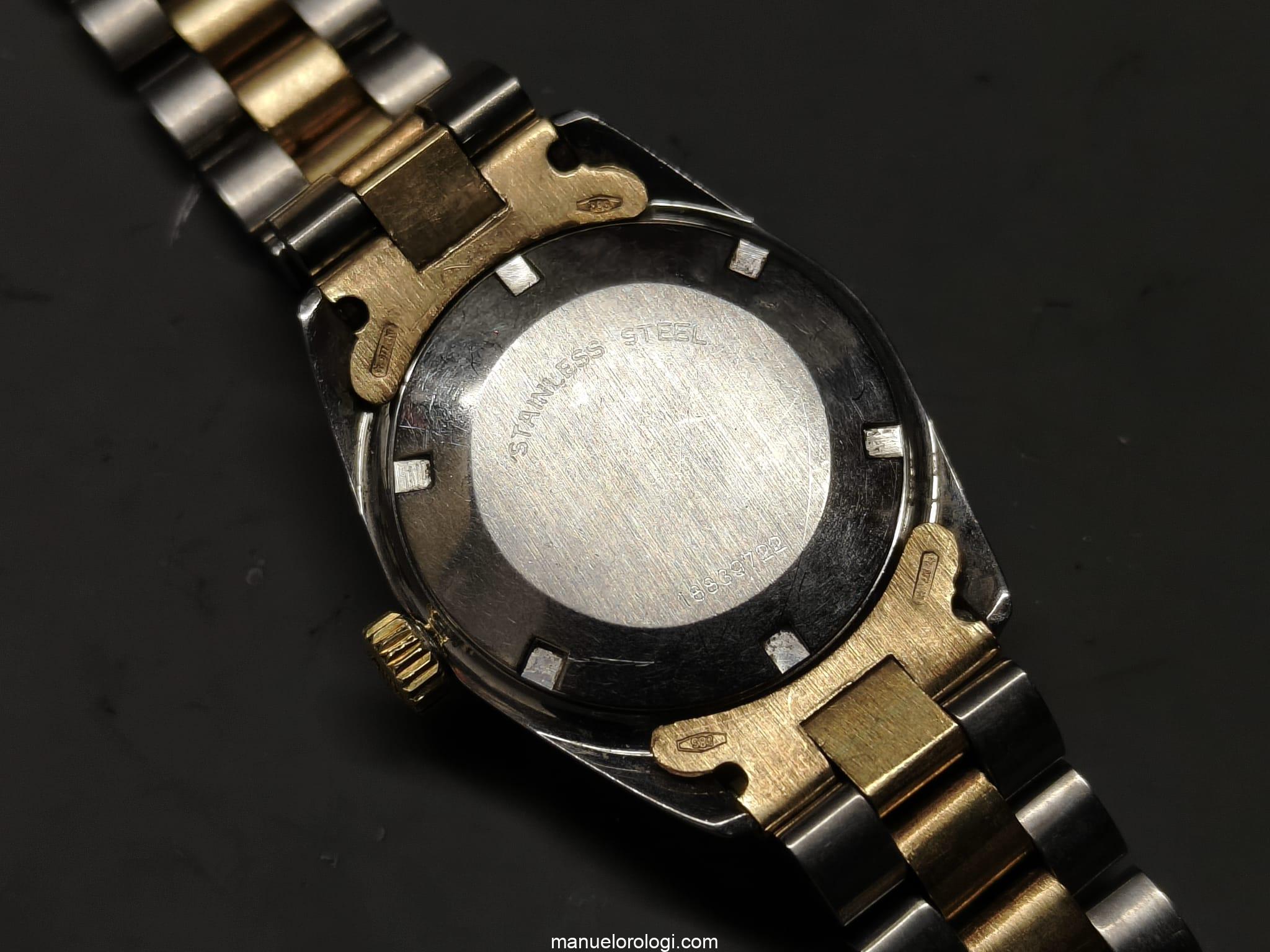 LONGINES Orologio vintage automatic in oro 14 Kt e acciaio - immagine 5