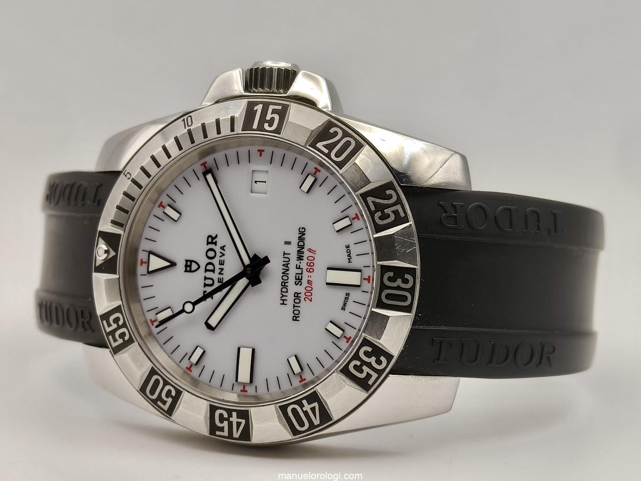 Tudor Hydronaut II (2) (Polar Zifferblatt) Neues Armband! Usato (Buono) | Anno di produzione 2008 | Senza scatola originale | documenti originali - immagine 3