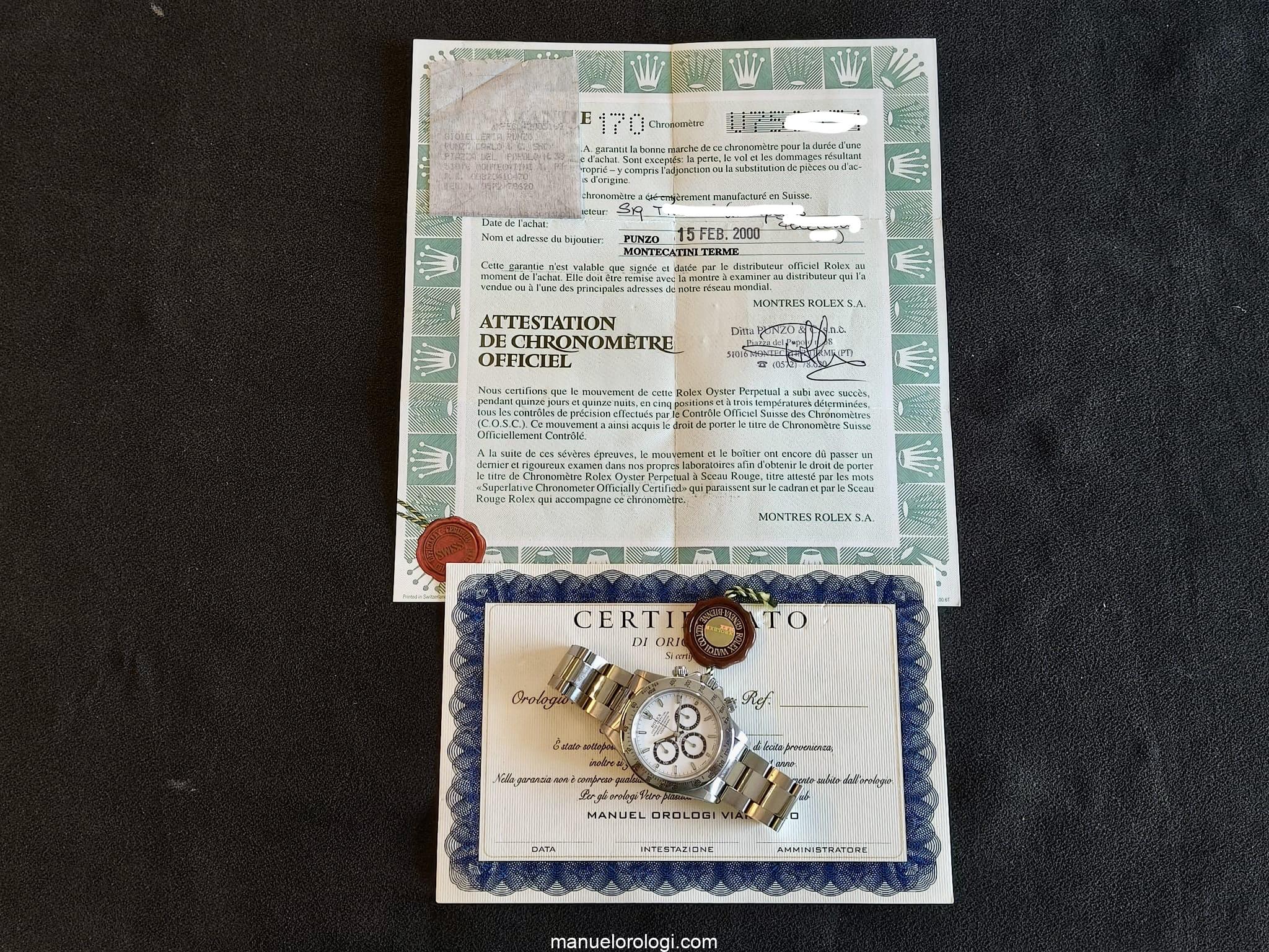Rolex Daytona Ref. 16520 Usato (Ottimo) | Anno di produzione 1998 | Con scatola originale | Con documenti originali - immagine 21