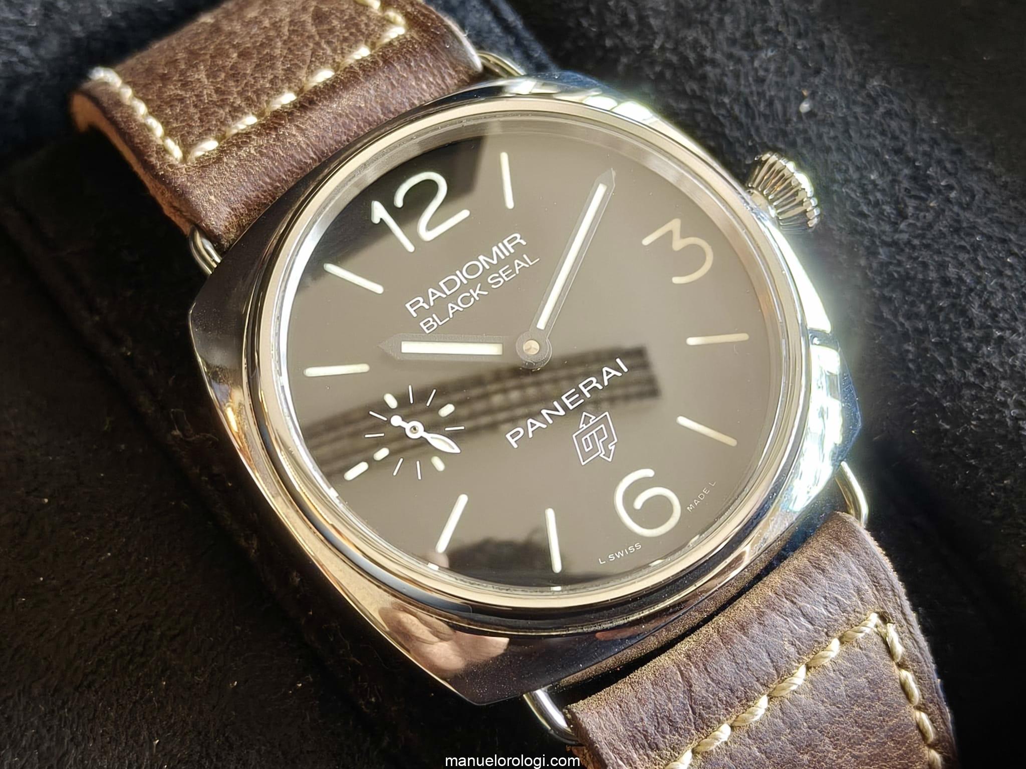 Panerai Radiomir Black Seal Orologio da uomo a carica manuale in acciaio, referenza PAM00380 B&P 2017 Usato (Ottimo) | Anno di produzione 2017 | Con scatola originale | Con documenti originali - immagine 10