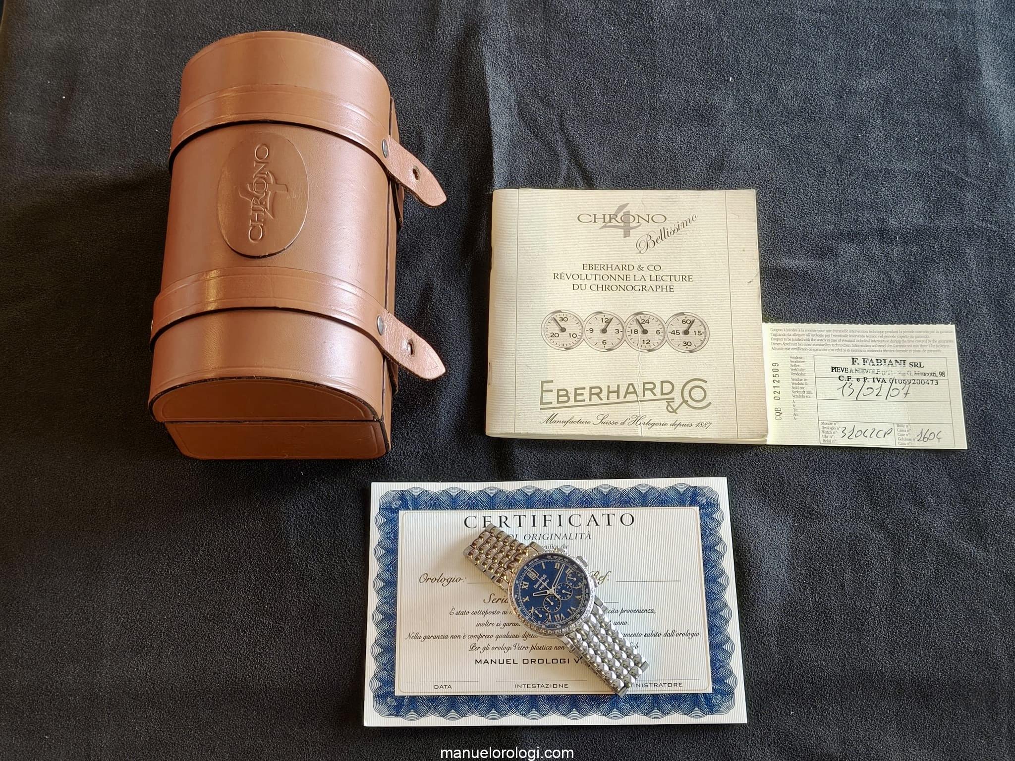Eberhard & Co. Chrono 4 Full set Anno 2007 Usato (Ottimo) | Anno di produzione 2007 | Con scatola originale | Con documenti originali - immagine 6