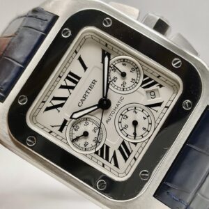Cartier Santos 100 Xl Chronograph Usato (Ottimo) | Anno di produzione 2007 | Con scatola originale | Con documenti originali