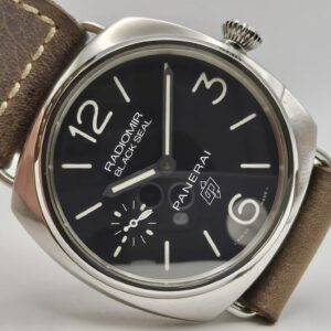 Panerai Radiomir Black Seal Orologio da uomo a carica manuale in acciaio, referenza PAM00380 B&P 2017 Usato (Ottimo) | Anno di produzione 2017 | Con scatola originale | Con documenti originali